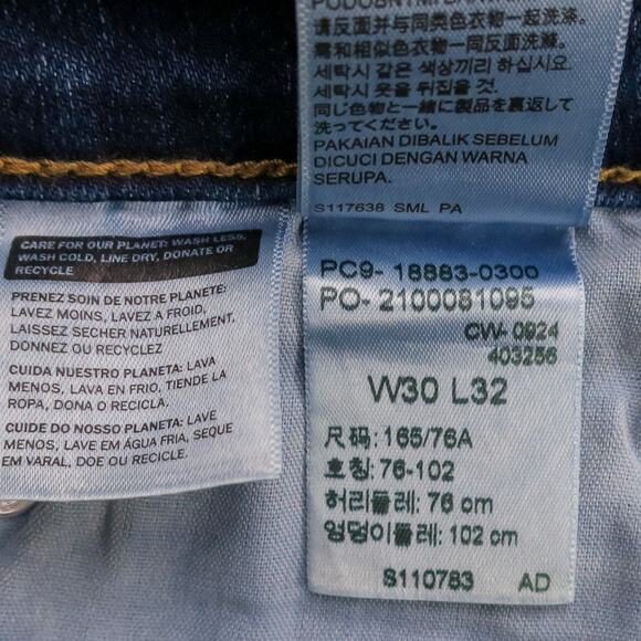 Levi’s 724 High-Rise Straight Jeans Women’s 30 Slim Fit Dark Wash Stretch Denim - Picture 8 of 12